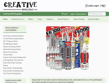 Tablet Screenshot of creativewholesale.com